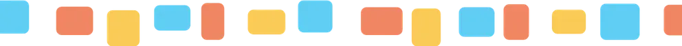 フッター:モバイル用カラフルな図形のイラスト